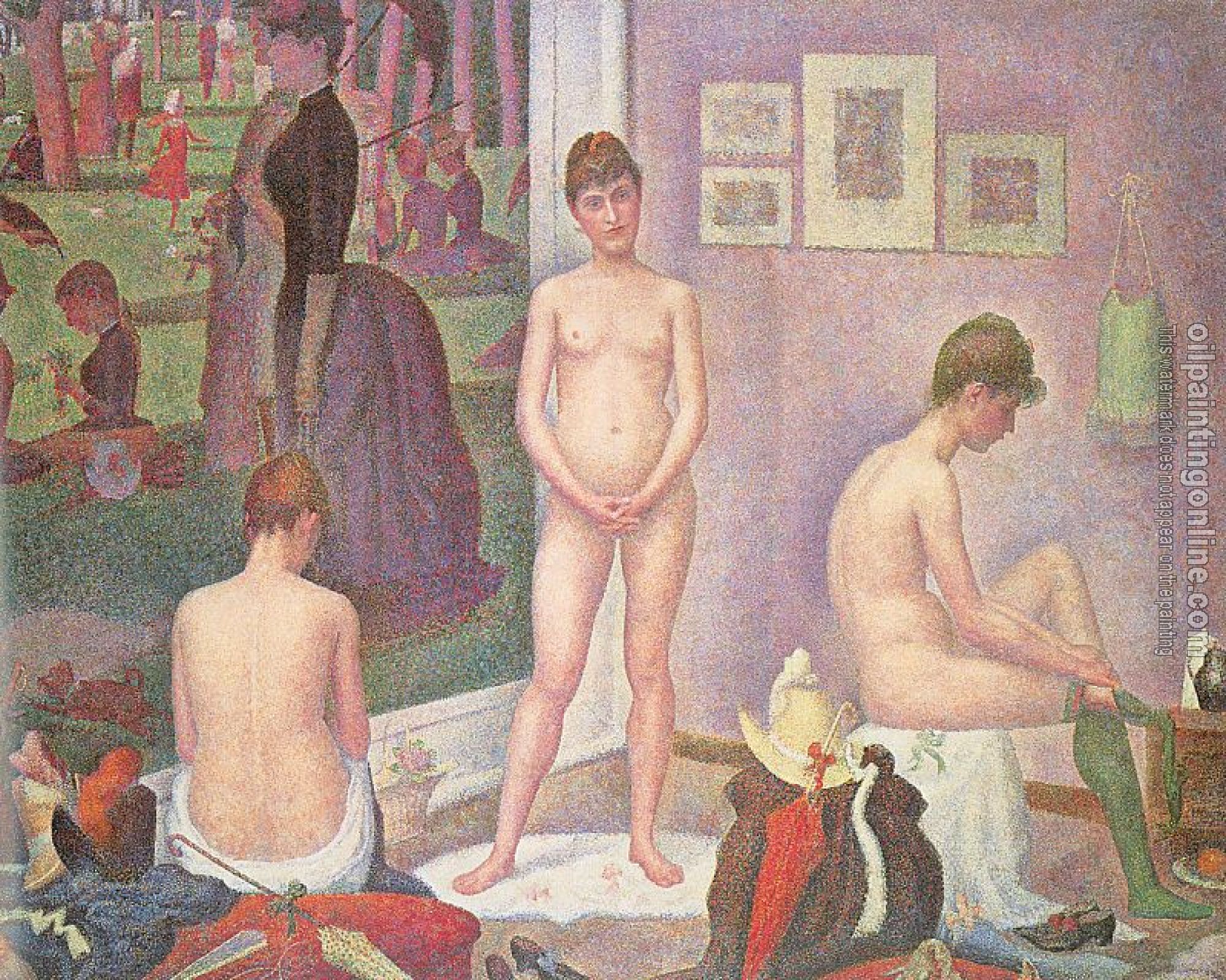 Seurat, Georges - Les Poseuses